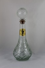 Antico liquore cristallo intagliato liquore IL CAVALLO D'ORO distillerie ross...