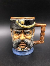 Boccale tazza calice bicchiere da birra Capodimonte raro S.Orvis da collezione