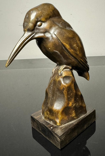 Statua bronzo uccellino di - statua,