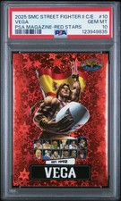 123949835 Vega 2025 SMC Street Fighter PSA-10 stelle rosse /100 PSA 10