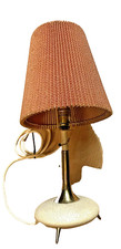 Lampada da tavolo design Sputnik anni 50 60 ottone metallo lamp vintage
