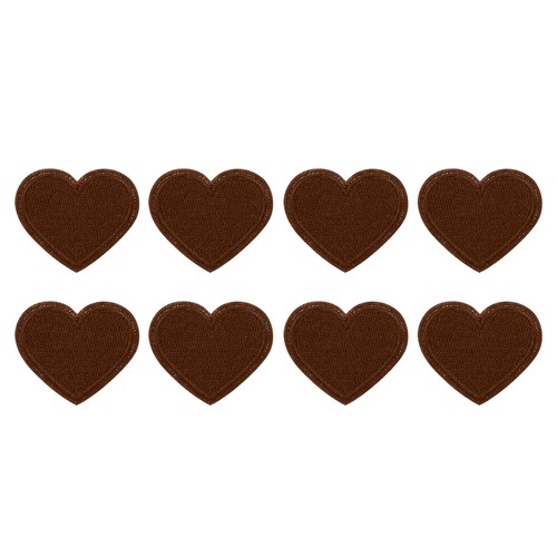 8pcs toppe cuore - cuore, ricamo