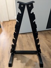 Rastrelliera Supporto Verticale Porta 12 Manubri Pesi Palestra Espositore