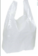 3kg SHOPPER PLASTICA BUSTE BIANCHE 27X50 SACCHETTO BUSTE FORTI RESISTENTI
