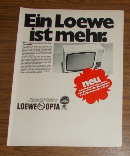 Rara pubblicità vintage - , loewe