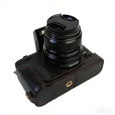 Custodia in pelle per Fujifilm
