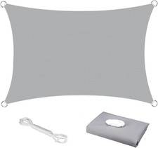 Vela Parasole, 2,5M X 3M Impermeabile Blocco UV 98% Tela Ombreggiante 120Gsm Ten