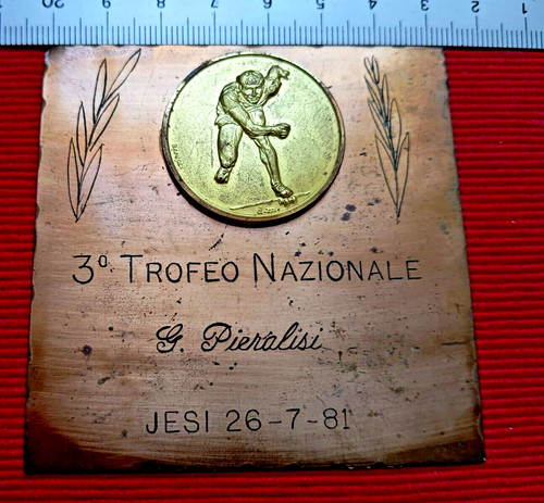 Placca trofeo nazionale - placca,