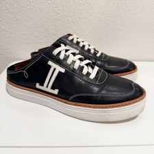 Muletto sella in pelle nera