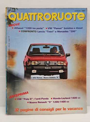 Quattroruote luglio 1981 - ,