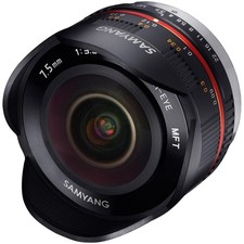 LK Samyang Obiettivo Fish-Eye 7,5mm F/3,5 UMC MF NERO