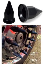 Black Plastic Wheel Nut Covers