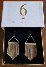 Orecchini Pendenti Color Oro Elisabetta Franchi - Mai Indossati, come nuovi