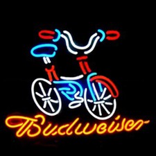 Insegna Neon Bici Budweiser