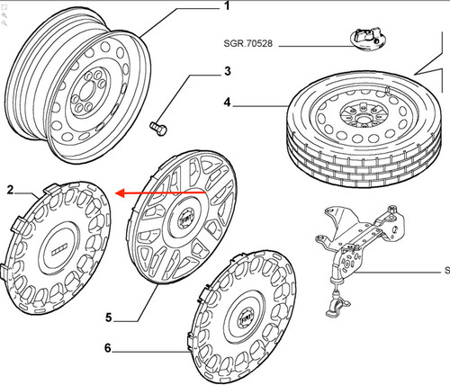 46544538 copricerchio fiat - -,