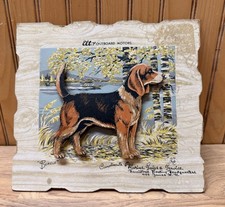 Insegna Vintage 1951 ELTO Motori Fuoribordo Artista C. Maye 3-D Beagle Hamilton Boatin