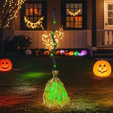 Scopa da strega con luce