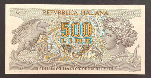 500 lire aretusa 1970 - 500,