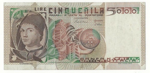 5000 lire antonello - lire, da