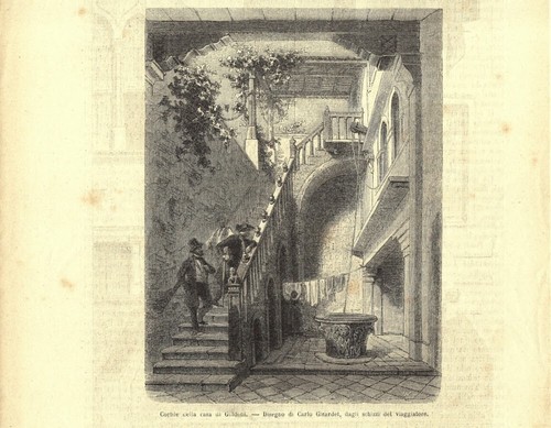 Cortile della casa - , di