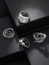 4 pezzi Anello uomo anelli