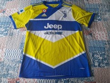 MAGLIA SHIRT FOOTBALL CALCIO JUVENTUS GIALLA YELLOW CHIELLINI 3. JEEP. SIZE XL 