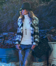 CAPPOTTO GIACCA Fantasia Check Denny Rose Art. 51dr31011 Tg. M/44