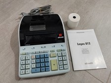 OLIVETTI LOGOS 812 CALCOLATRICE  SCRIVENTE 2 COLORI CON SCATOLA ELETTRONICA 