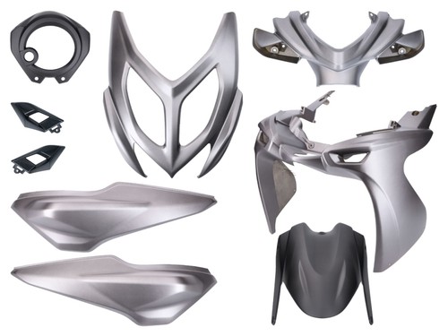 Kit carene nero grigio opaco - nero/grigio,,