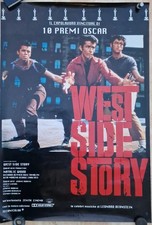 MANIFESTO POSTER WEST SIDE STORY 10 PREMI OSCAR NATALIE WOOD CM 100 X 68
