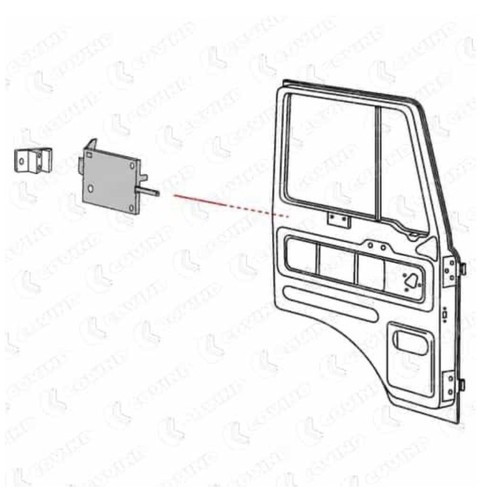 Serratura porta fiat 639 - serratura, sx