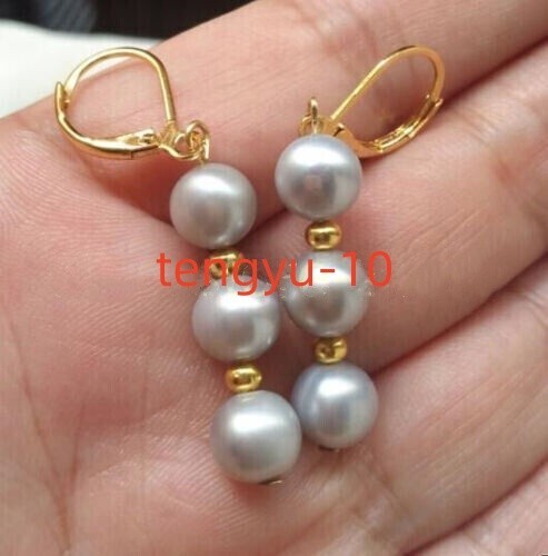 Eleganti orecchini aaa 7mm - orecchini,