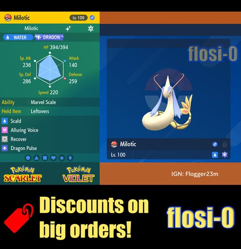 6iv shiny milotic pokemon - shiny,
