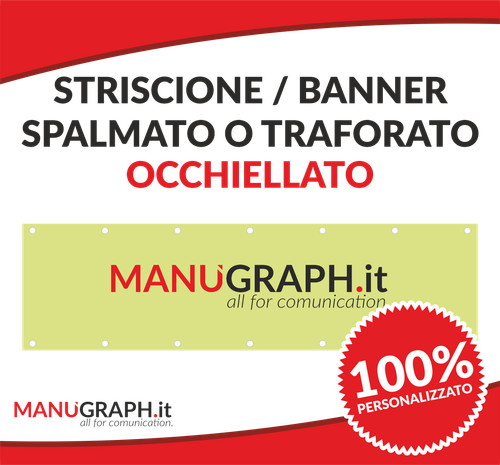 Banner 2x1 occhiellato 510 - 510, gr