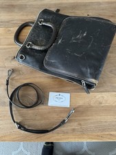 Borsa PRADA (originale) in pelle saffiano marrone / incl. certificato di autenticità