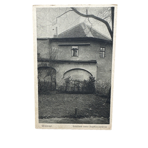 Cartolina weimar schiller - weimar,