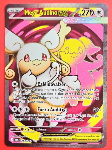 Carta pokemon mega audino - pokemon,