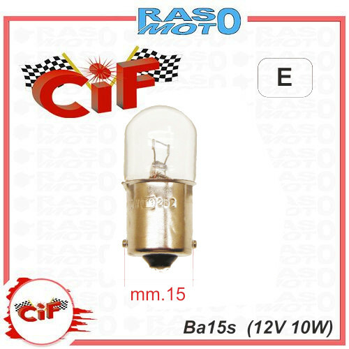 Lampadina 15s 12v 10w - 15s,