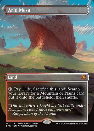 Mtg arid mesa 109 - mesa, foil