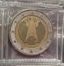 Moneta da 2 Euro Germania - Errore di Conio Raro (Senza Zecca né Data)