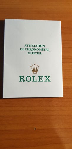 Rolex attest garantie - rolex, attest/garantie