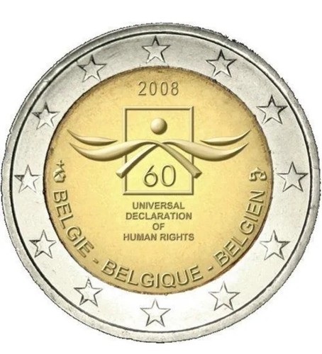 Euro commemorativa belgio - 2,