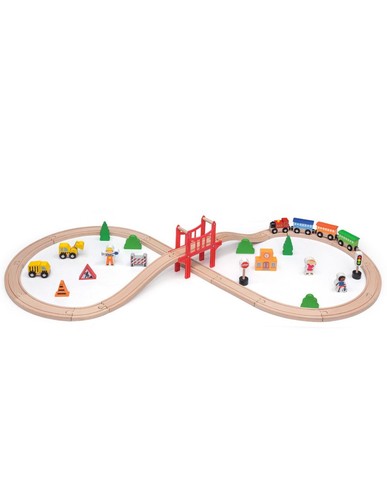 Pista treno legno - treno, in
