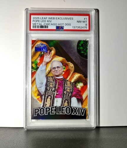 2025 foglia metallo papa leone - papa,