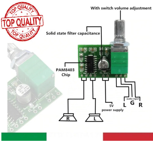 Scheda mini amplificatore