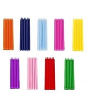 6 CANDELINE 24CM GLITTER