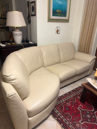 Divano angolare pelle - angolare, in
