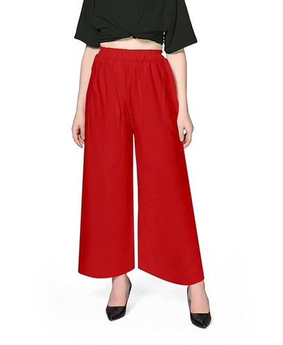 Pantaloni donna rayon plazzo - donna,