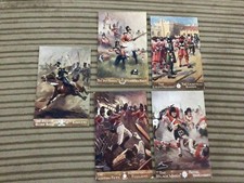 5 EARLY MILITARY POSTCARDS - R
