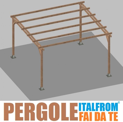 Pergola legno impregnato - pergola,
